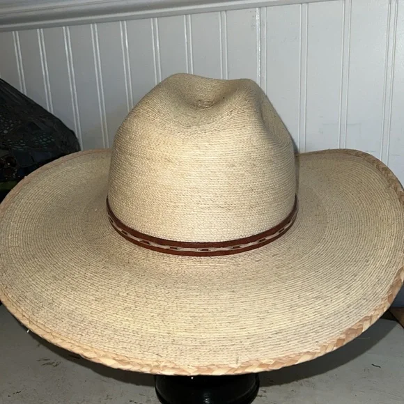 Alamo hats western cowboy iron weave straw hat 6 7/8